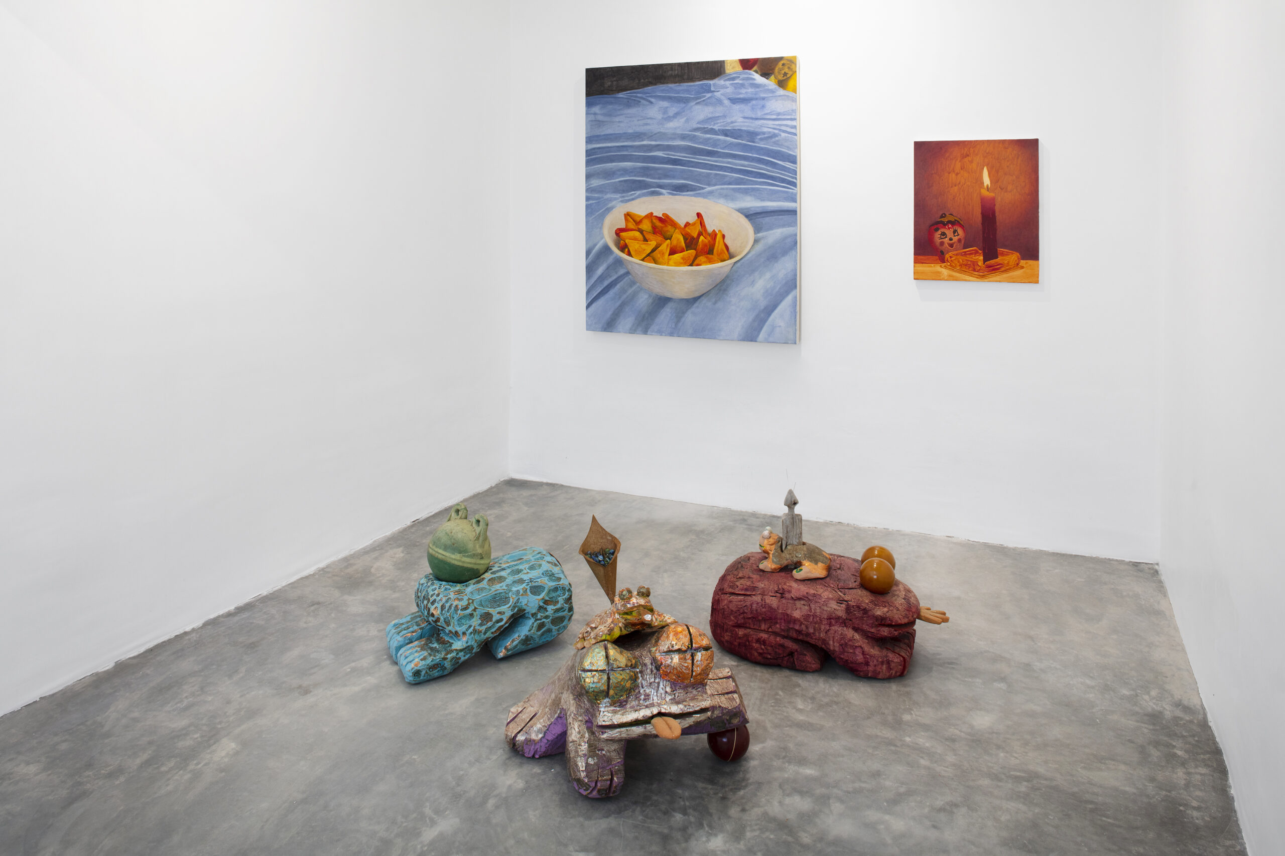 Installation view of Nosotrxs, at Commonwealth and Council x Galería Agustina Ferreyra